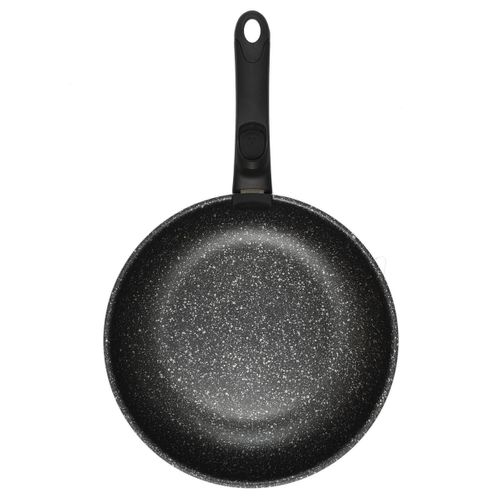 Lot De 3 Poêles Avec Poignée "pierre" 29cm Noir