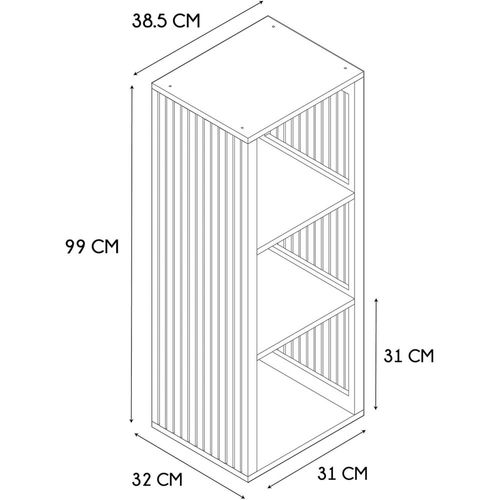 Rangement Modulable En Bois Klaus 3 Cases