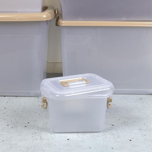 Boîte De Rangement Avec Poignée "lia" 5l Transparent