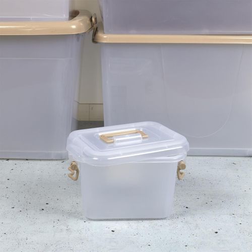 Boîte De Rangement Avec Poignée "lia" 5l Transparent