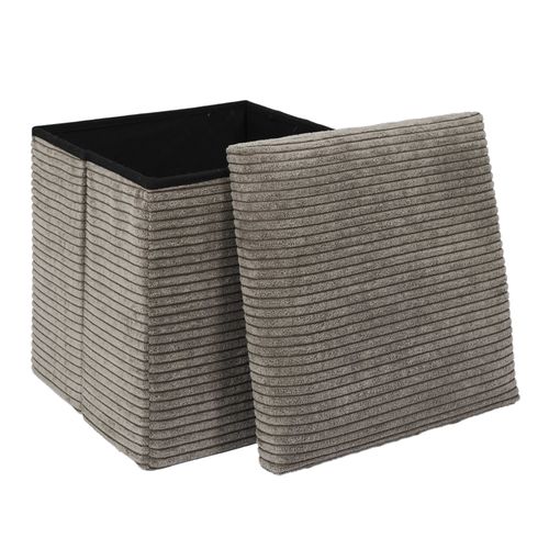 Pouf pliable SCOTT Taupe