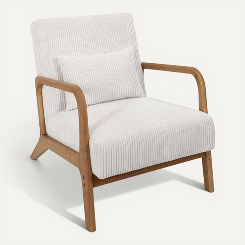 Fauteuil Détente En Velours Côtelé Scott