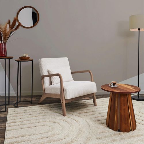 Fauteuil Détente En Velours Côtelé Scott