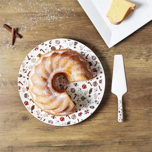 Plat et Pelle à Tarte "noël" 30cm Multicolore