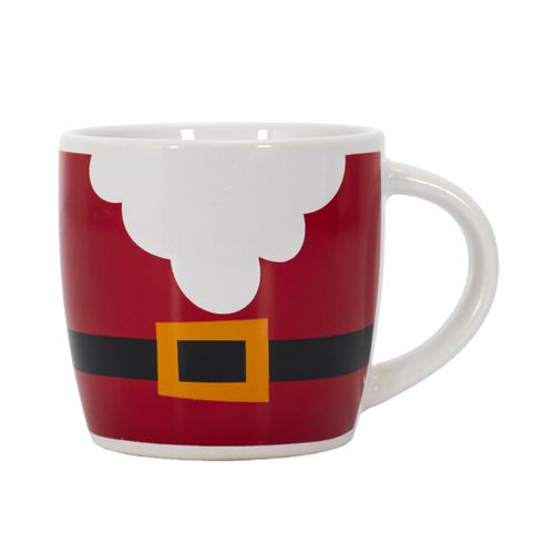 Bol et Mug De Noël "santa" 14cm Rouge