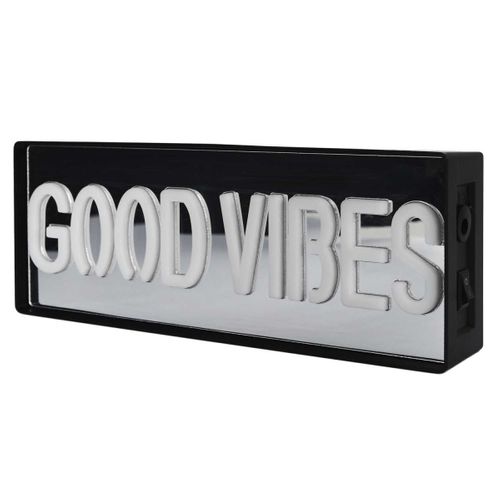 Lampe LED Effet Néon "good Vibes" 22cm Multicolore