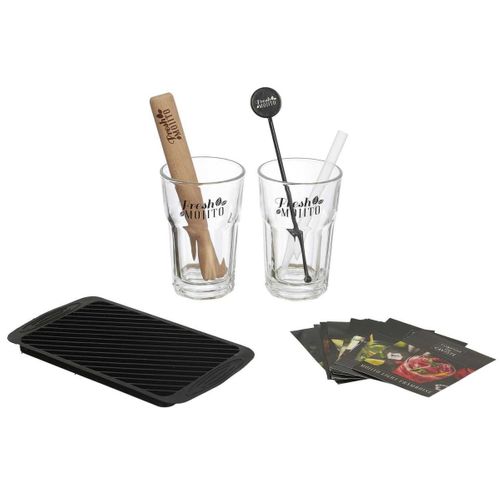 Coffret Mojito Avec Recette "fresh" 40cm Multicolore