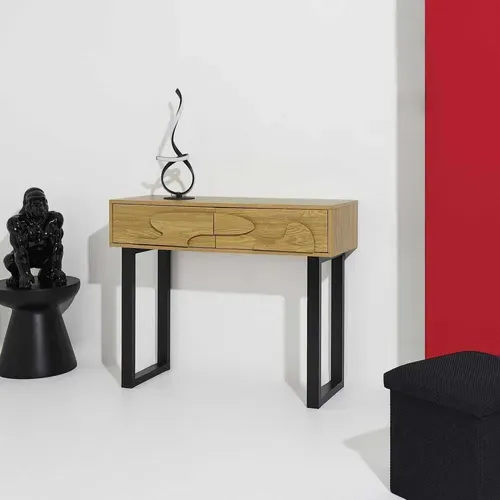 Console En Mdf Et Métal Calypso