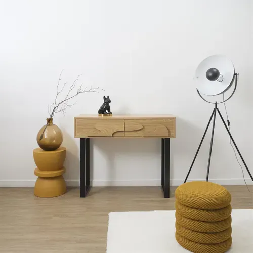 Console En Mdf Et Métal Calypso