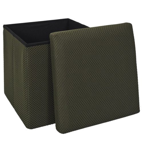 Pouf Coffre Pliable "atome" 38cm Kaki