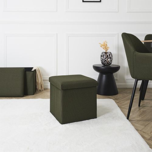 Pouf Coffre Pliable "atome" 38cm Kaki