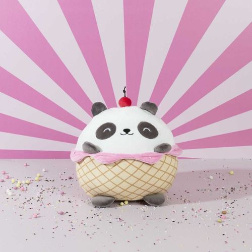 Peluche Enfant Panda Dessert "kawaii" 20cm Multicolore
