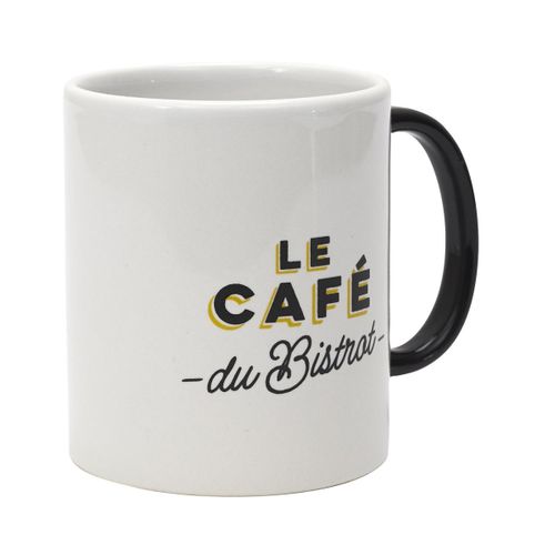 Mug En Céramique "bistrot" 30cl Blanc
