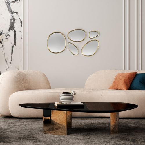 Set De 5 Miroirs Forme Organique