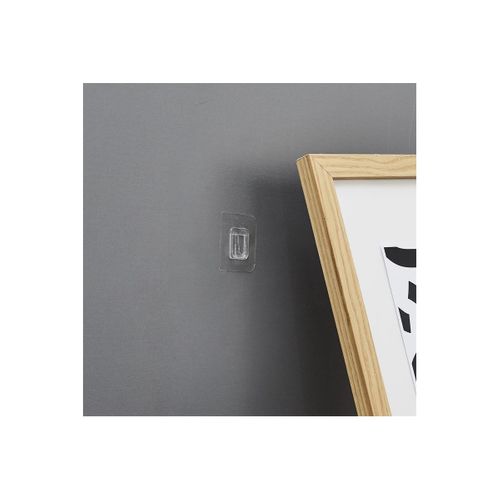 Lot De 2 Crochets Muraux "adhésifs" 7cm Transparent