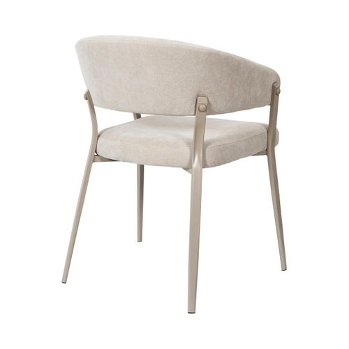 Lot De 2 Fauteuils De Table "emilia" 78cm Beige