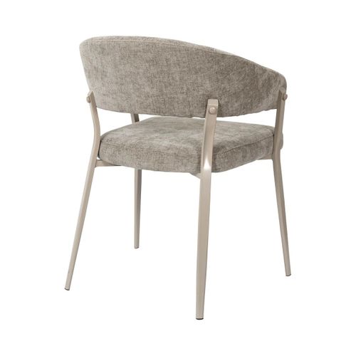Lot De 2 Fauteuils De Table "emilia" 78cm Taupe