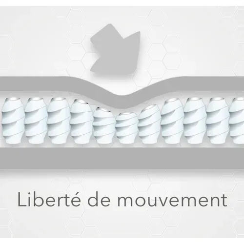 Matelas Cosmos 180 X 200 Cm - Confort Premium - Ressorts Ensachés - 20 Cm D'épaisseur
