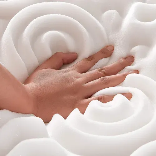 Surmatelas Mousse 90x200cm -  Mémoire De Forme 7 Zones De Confort - Découpable 90x190