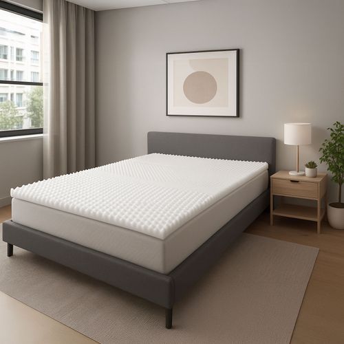 Surmatelas Mousse 90x200cm -  Mémoire De Forme 7 Zones De Confort - Découpable 90x190