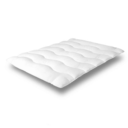 Surmatelas Nuage 140x190 Cm - Protège Matelas Microfibre - Aération Optimisée Et Sangles De Maintien