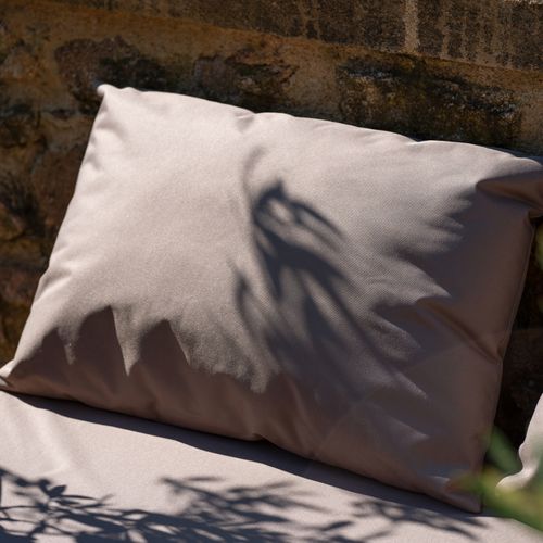 Set De 3 Coussins Palette Extérieur Imperméable Et Déhoussable Minorque - 120x80 Cm - Lin