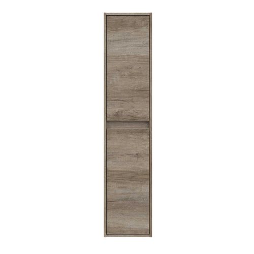 Colonne Salle De Bain Suspendue Avec 2 Portes Coloris Nordik - 140 X 30 X 26 Cm