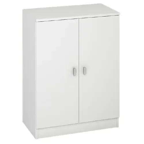 Meuble Bas Polyvalent Coloris Blanc - Hauteur 80 X Longueur 60 X Profondeur 34 Cm