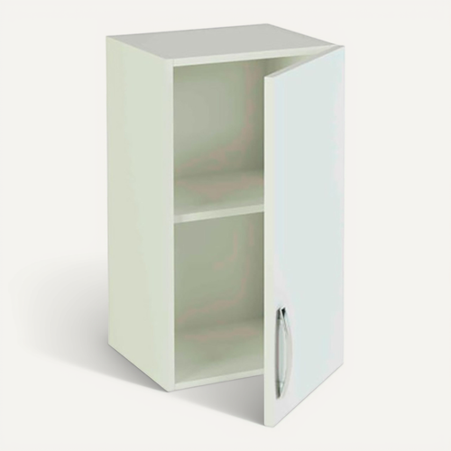 Meuble Haut De Cuisine 1 Porte Coloris Blanc - Hauteur 70 X Longueur 40 X Profondeur 35 Cm