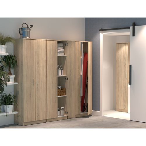 Armoire / Meuble De Rangement Coloris Cambrian - H. 180 X L. 60 X P. 35 Cm