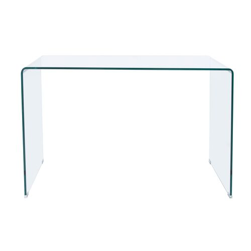 Table De Bureau Rectangulaire En Verre - Longueur 120 X Profondeur 70 X Hauteur 74 Cm