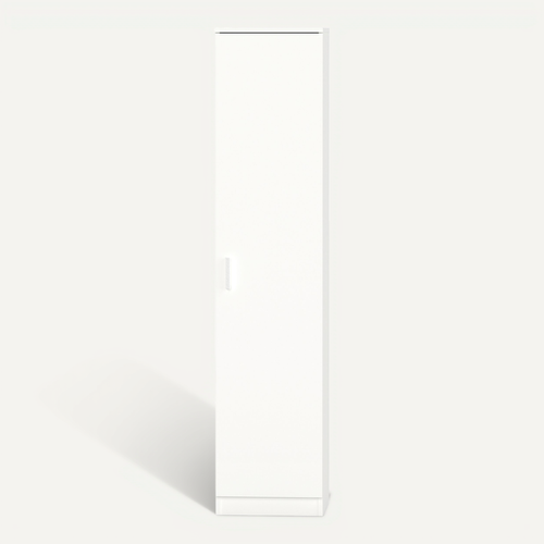 Armoire / Meuble De Rangement Coloris Blanc - H. 180 X L. 40 X P. 35 Cm