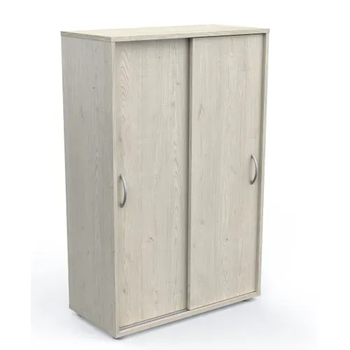 Armoire De 2 Portes Coloris Chêne Topanga - L. 68 X P. 32 X H. 105 Cm