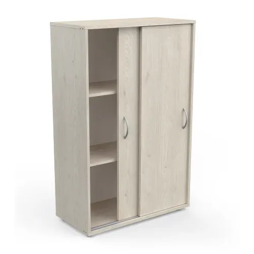 Armoire De 2 Portes Coloris Chêne Topanga - L. 68 X P. 32 X H. 105 Cm