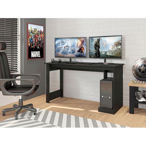 Bureau Gamer / Bureau Informatique Coloris Noir - L. 136 X P. 54 Cm