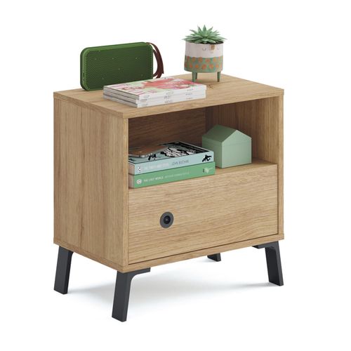 Chambre à Coucher Adulte Coloris Chêne Doré ( Armoire + 2 Chevets + Tête De Lit )