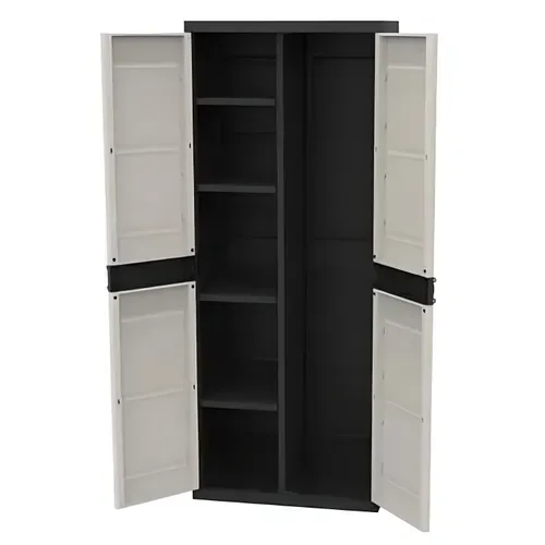 Armoire Meuble De Rangement 2 Portes, Intérieur/extérieur - L. 70 X P. 44 X H. 176 Cm