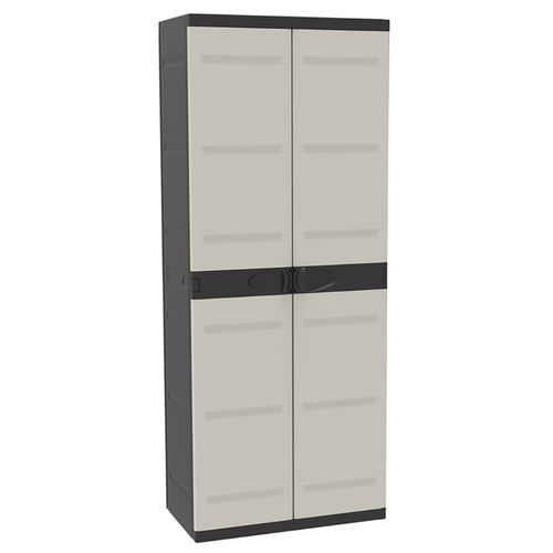 Armoire Meuble De Rangement 2 Portes, Intérieur/extérieur - L. 70 X P. 44 X H. 176 Cm