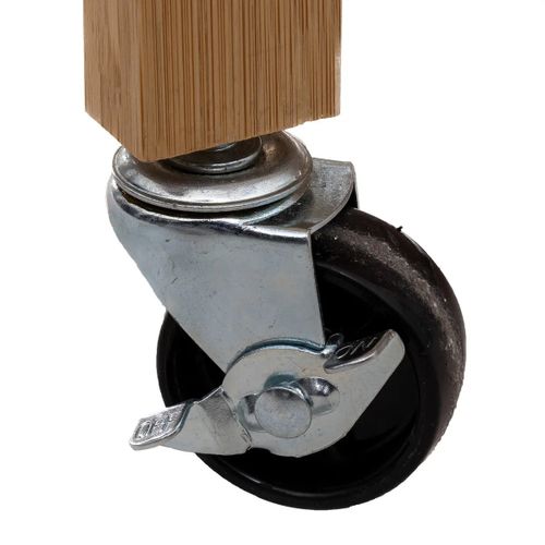 Ilot De Cuisine, Meuble De Cuisine En Bois Coloris Naturel -  L 90 X P 60 X H 108 Cm