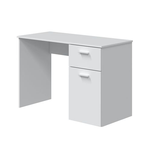 Bureau table d'ordinateur Coloris Blanc Artik - Hauteur 73 X Longueur 108 X Profondeur 50 Cm