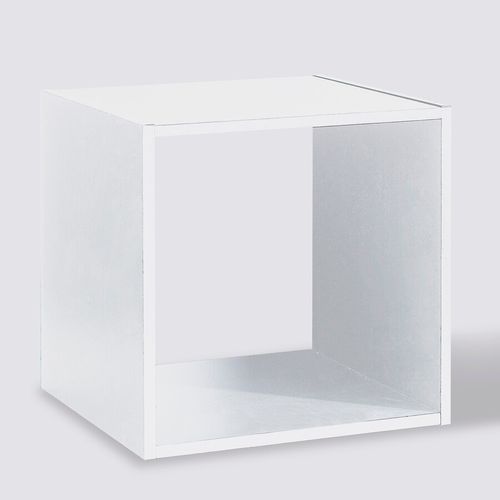 Etagère Murale En Panneaux De Particules Coloris Blanc - L. 34,4 X P. 32 X Heuteur 34,4 Cm