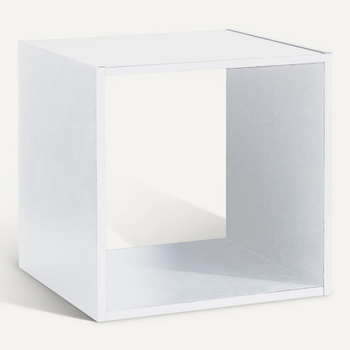 Etagère Murale En Panneaux De Particules Coloris Blanc - L. 34,4 X P. 32 X Heuteur 34,4 Cm