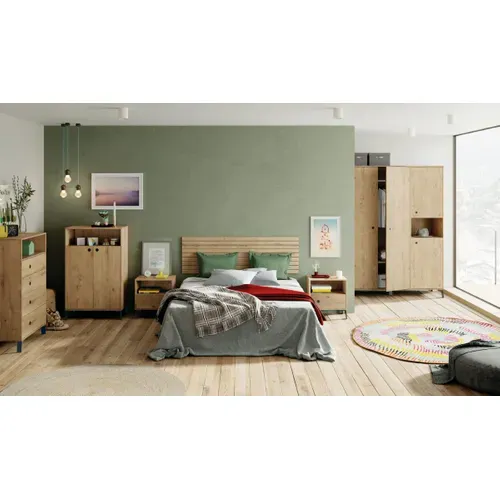 Tête De Lit Coloris Chêne Doré - Longueur 160 X Profondeur 1,60 X Hauteur 50 Cm