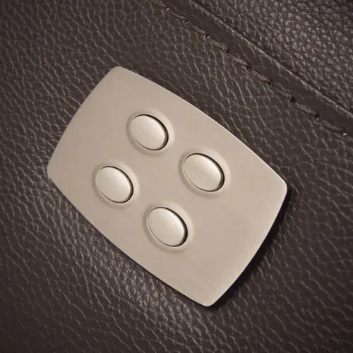 Canapé 3 Places (2 Relax Électriques) En Cuir/pvc Couleur Marron - L. 194 X P. 97 X H. 99 Cm