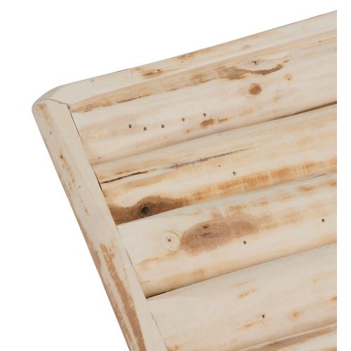 Banc D'assise En Bois Coloris Beige - Longueur 70 X Profondeur 26 X Hauteur 31 Cm