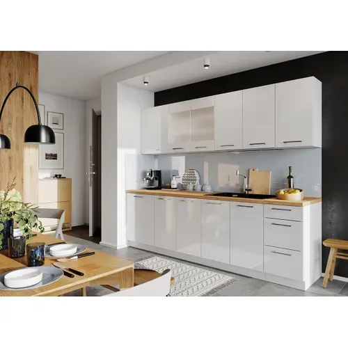 Meuble Bas De Cuisine de 2 Portes Coloris Blanc - Longueur 80 X Profondeur 44,60 X Hauteur 82 Cm