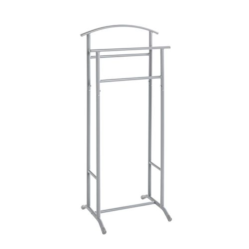 Valet De Nuit Double En Métal Gris - Longueur 48 X Hauteur 107 X Profondeur 36 Cm