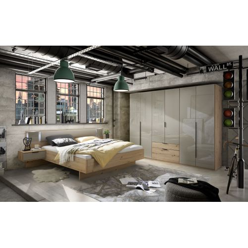 Chambre à Coucher (armoire + Lit Adulte 180x200 Cm + 2 Chevets)