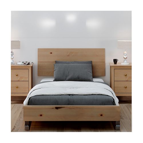 Tête De Lit En Pin Massif Pour Lits De 90 Et 105 Cm Couleur Miel - Longueur 110 X Hauteur 45 Cm