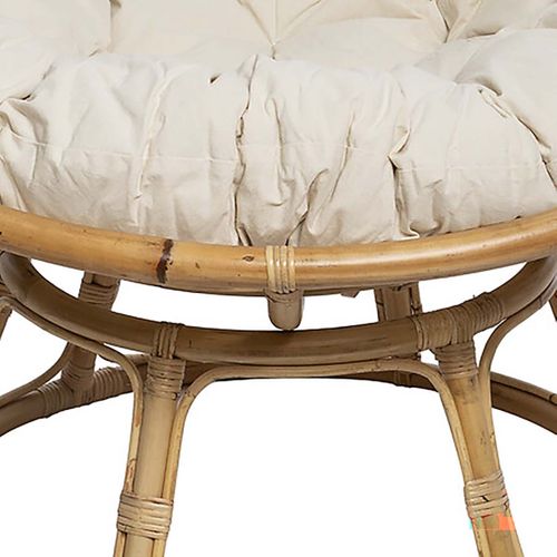 Fauteuil Chaise En Rotin Coloris Beige Pour Terrasse Jardin Et Salon
